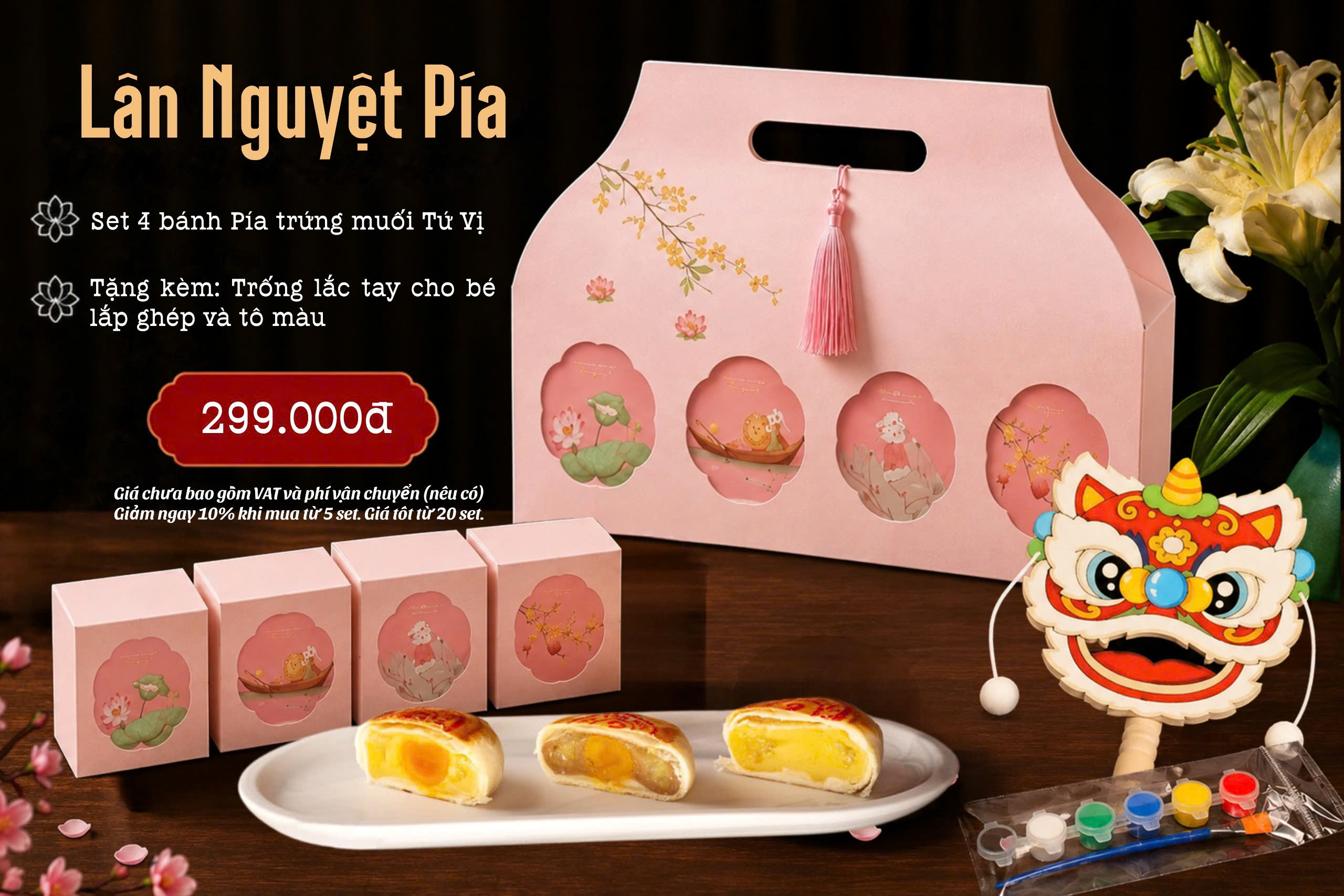 Set Lân Nguyệt Pía 299K